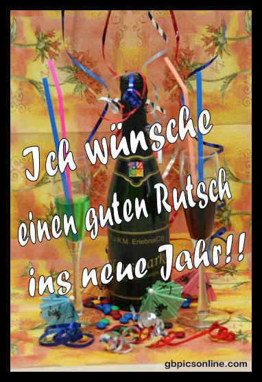 einen guten Rutsch ins neue Jahr