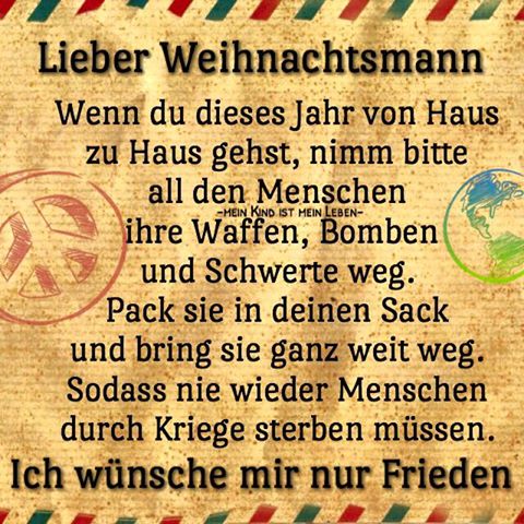 Wunsch vieler Kinder auf der Welt