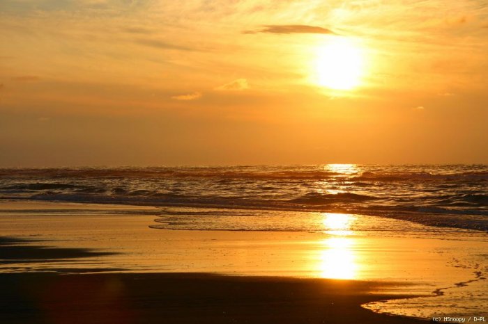 Sonnenuntergang am Strand