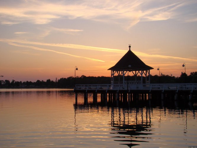 Ostróda am Abend